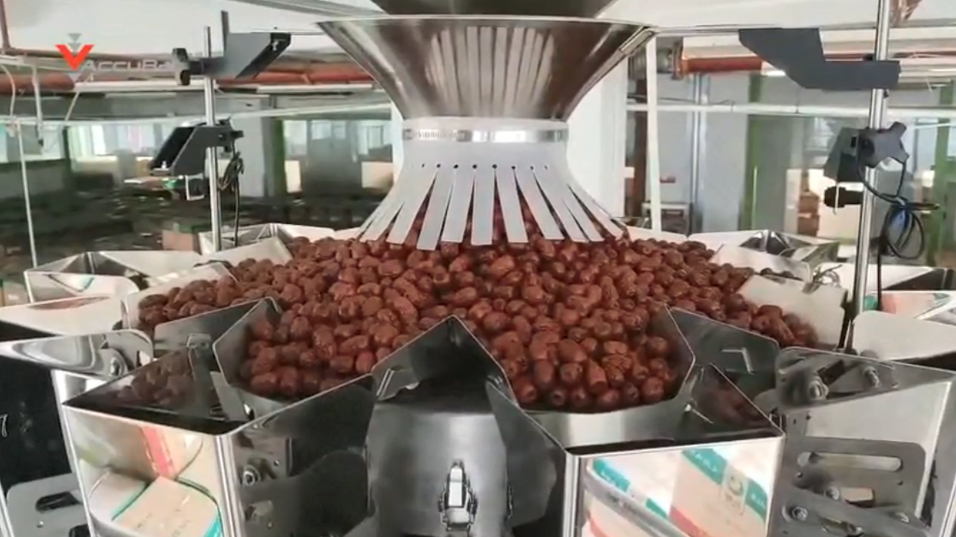 Accubal Multihead Weigher with Rotary Filler for Red dates